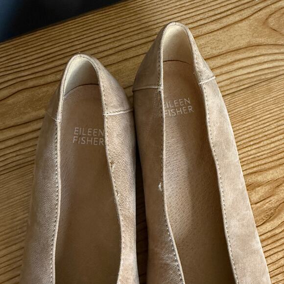 Eileen Fisher Tan Flats - Picture 7 of 9
